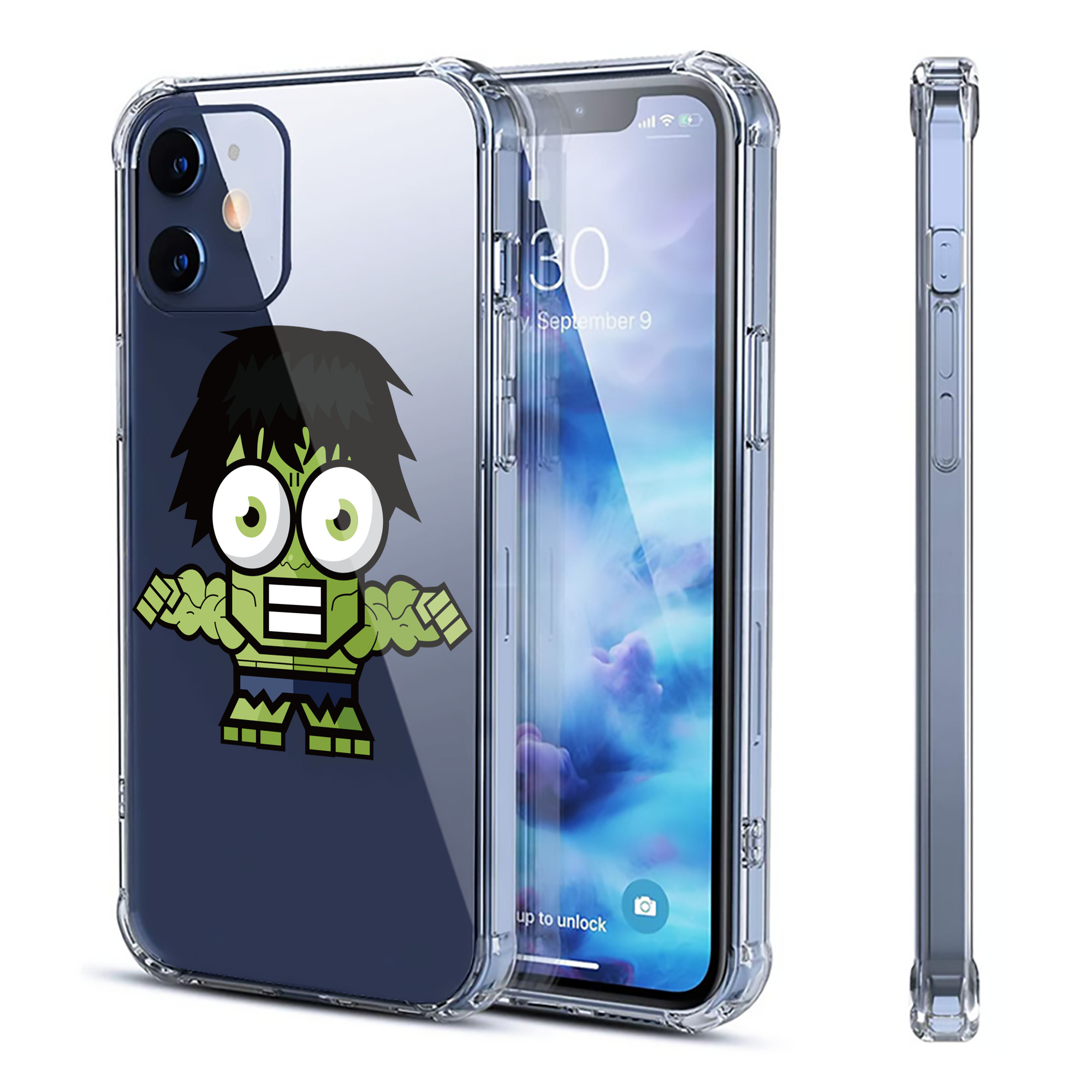 （画像用） アベンジャーズ The Avengers 【iPhone 12シリーズ対応】透明スマホケース（クリアソフトケース）